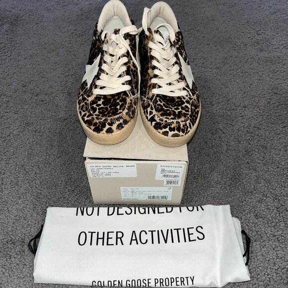 Golden Goose Shoes - GOLDEN GOOSE LIMITED EDITION 486/600 LEOPARD PONY HAIR BALL STAR SNEAKERS NEW 37